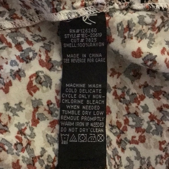 VGUC Valent Heart size med animal print blouse - Picture 6 of 6